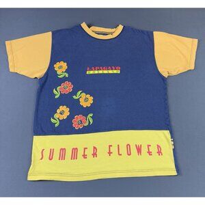Vintage 90s Lapagayo Holland Summer Flower Art Streetwear Hype Designer Large T
